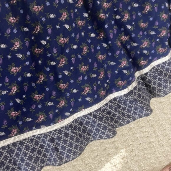 Gunne Sax Vintage 1970s Prairie Ruffle Bottom Wrap Skirt Size 13 - Picture 8 of 13